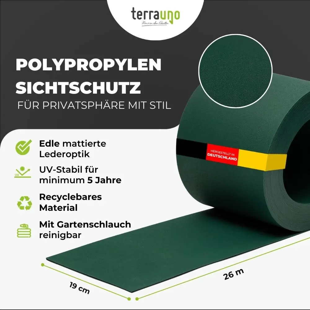 Sichtschutzstreifen | PP| Polypropylen | Lederoptik - Image 54